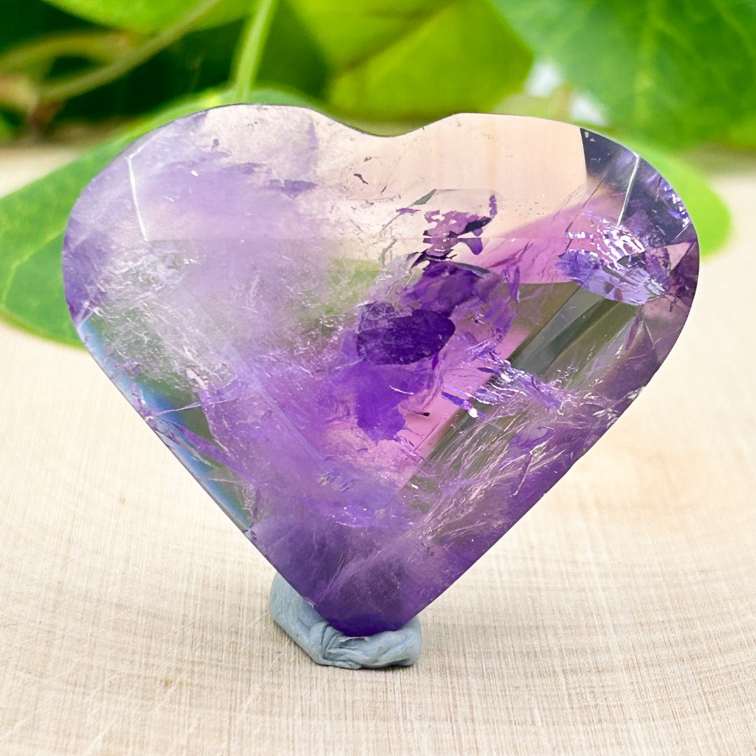 Super Seven  Melody Stone Polished Heart ( 30 )