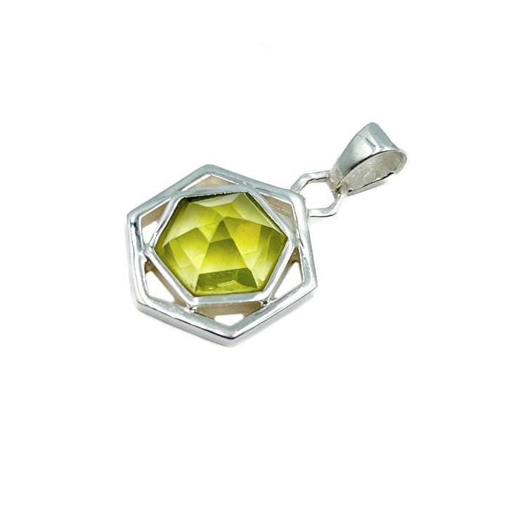 Lemon Quartz Sterling Silver Quartz Pendant( 597071 )