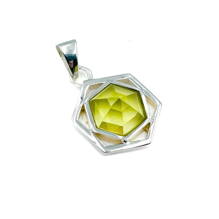 Lemon Quartz Sterling Silver Quartz Pendant( 597071 )