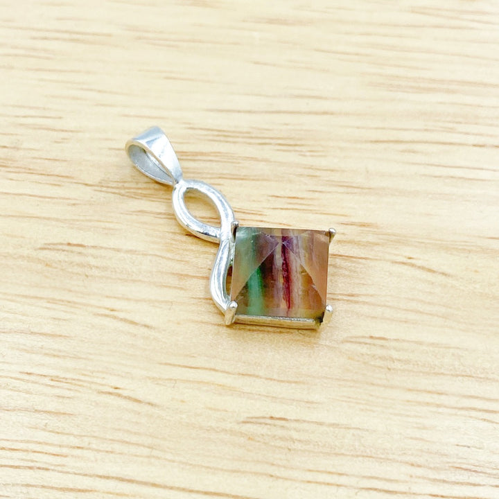 Fluorite Sterling Silver Pendant ( 78451 )