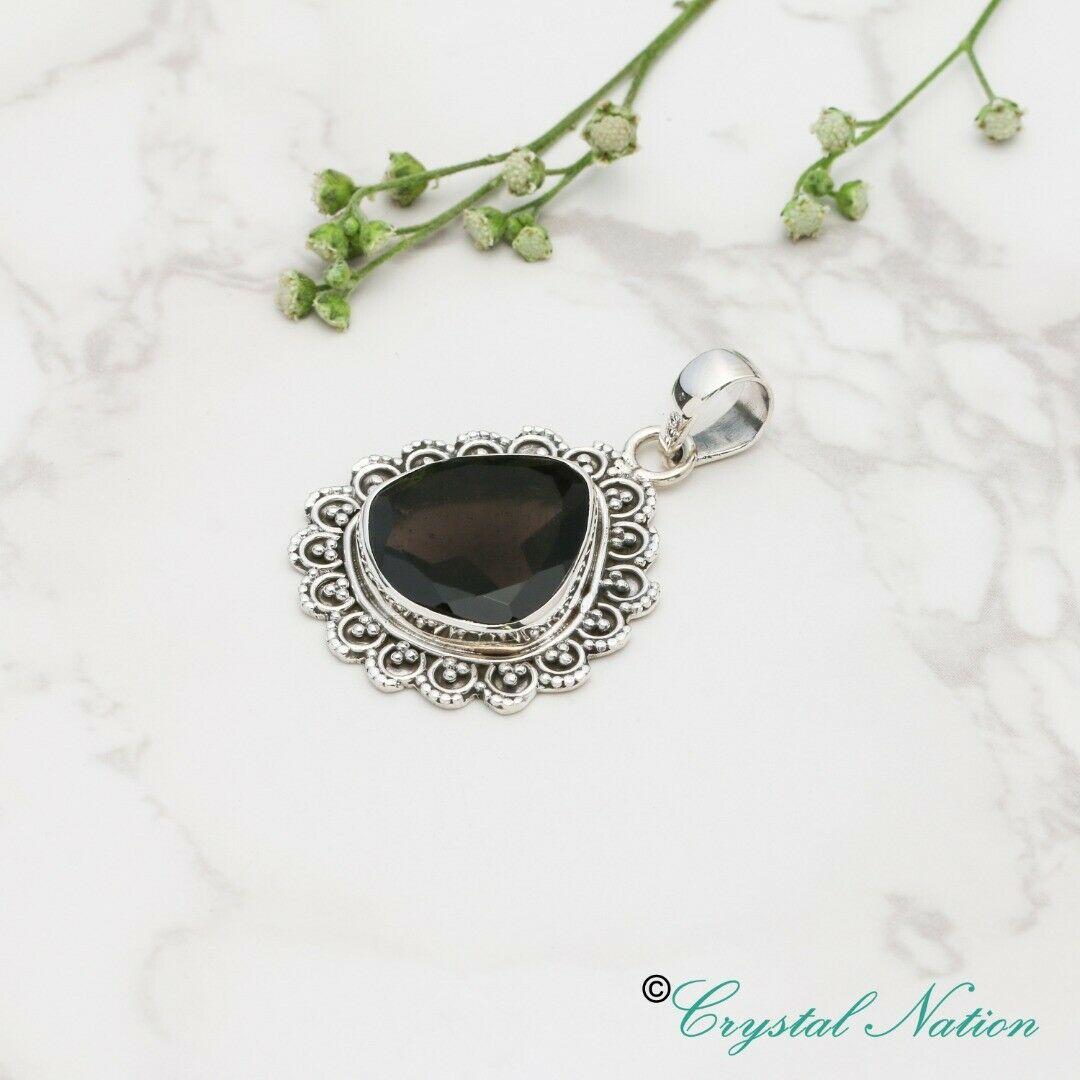 Cintamani Faceted Sterling Silver Pendant ( 20622 )