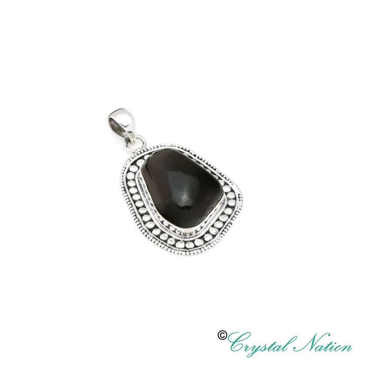 Cintamani Faceted Sterling Silver Pendant ( 20785 )
