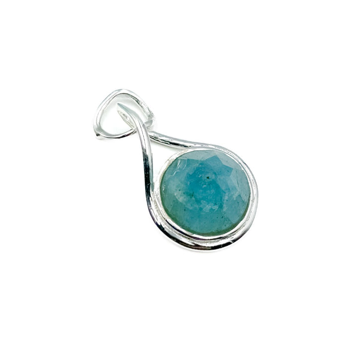 Aquamarine Sterling Silver Pendant ( 775212 )