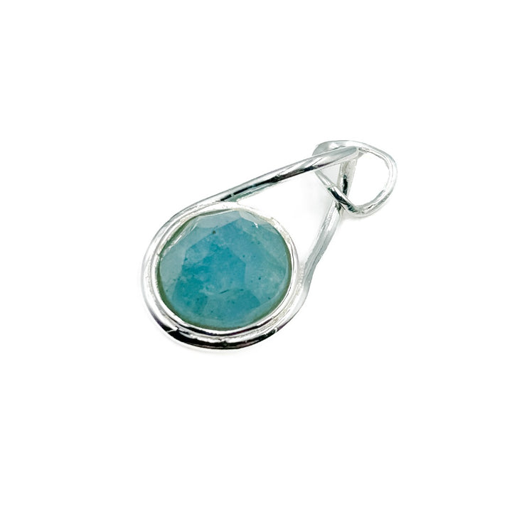 Aquamarine Sterling Silver Pendant ( 775212 )