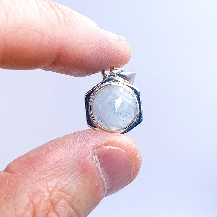 Aquamarine Sterling Silver Pendant ( 396999 )