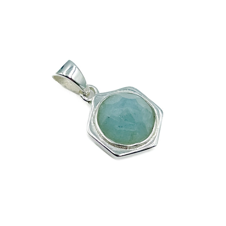 Aquamarine Sterling Silver Pendant ( 396999 )