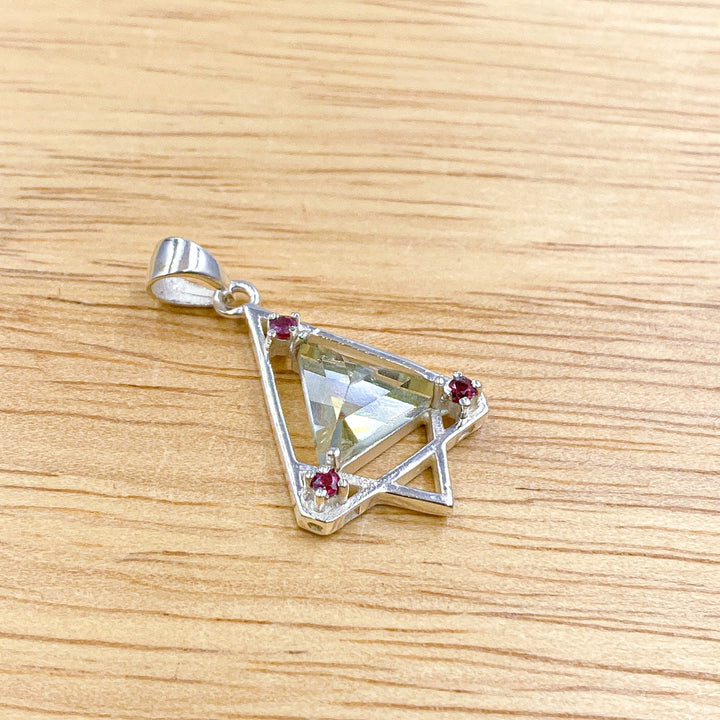 Prasiolite Green Amethyst Sterling Silver Pendant  ( 307180 )