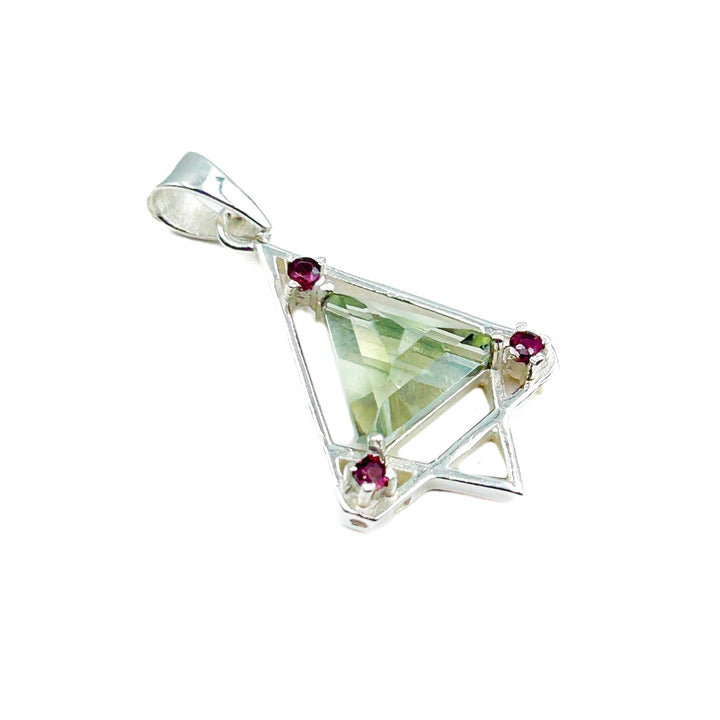 Prasiolite Green Amethyst Sterling Silver Pendant  ( 307180 )