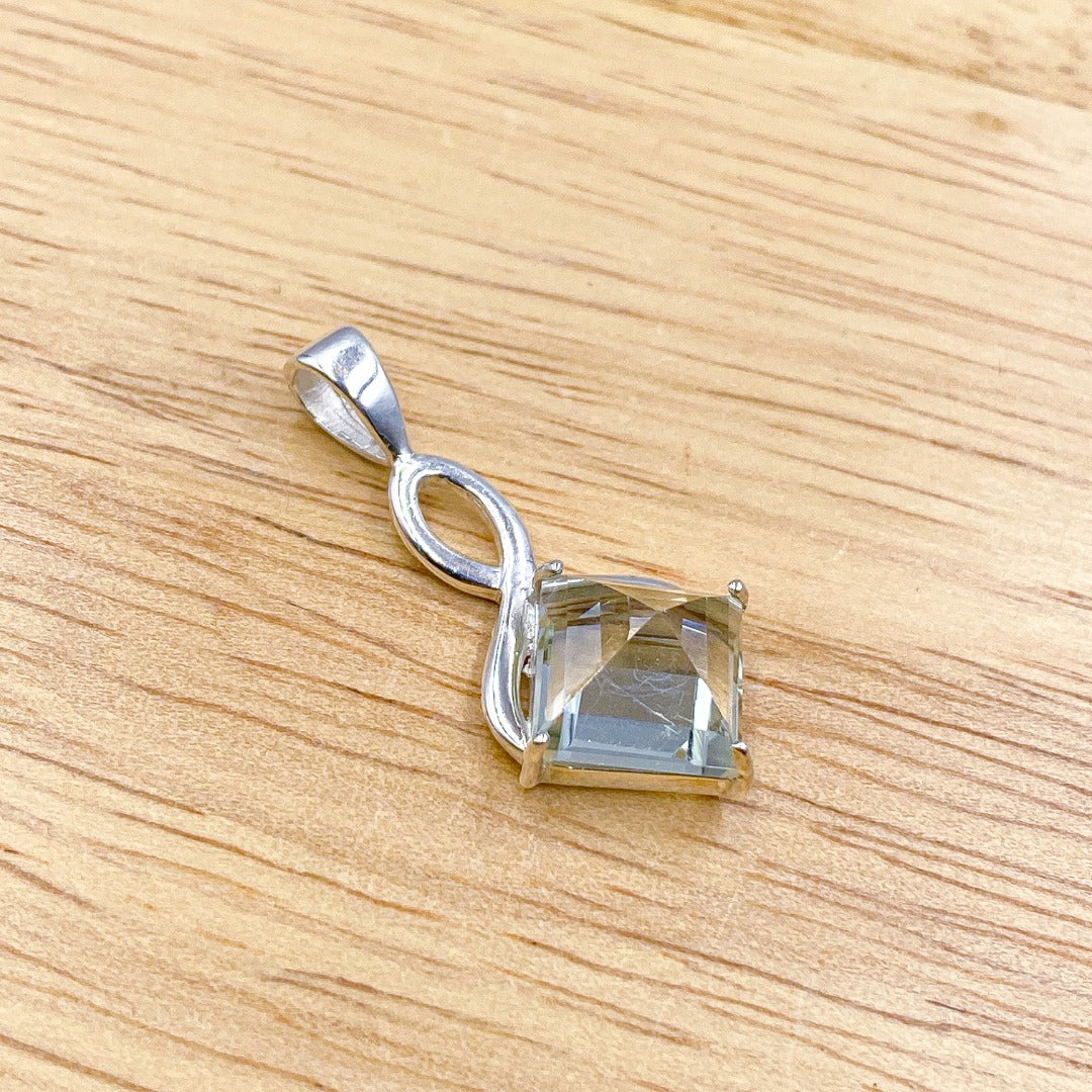 Prasiolite Green Amethyst Sterling Silver Pendant  ( 308280  )