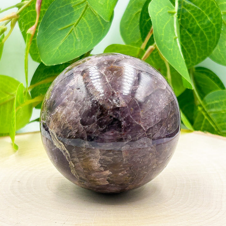 Super Seven  Melody Stone Cacoxenite Sphere 670gm