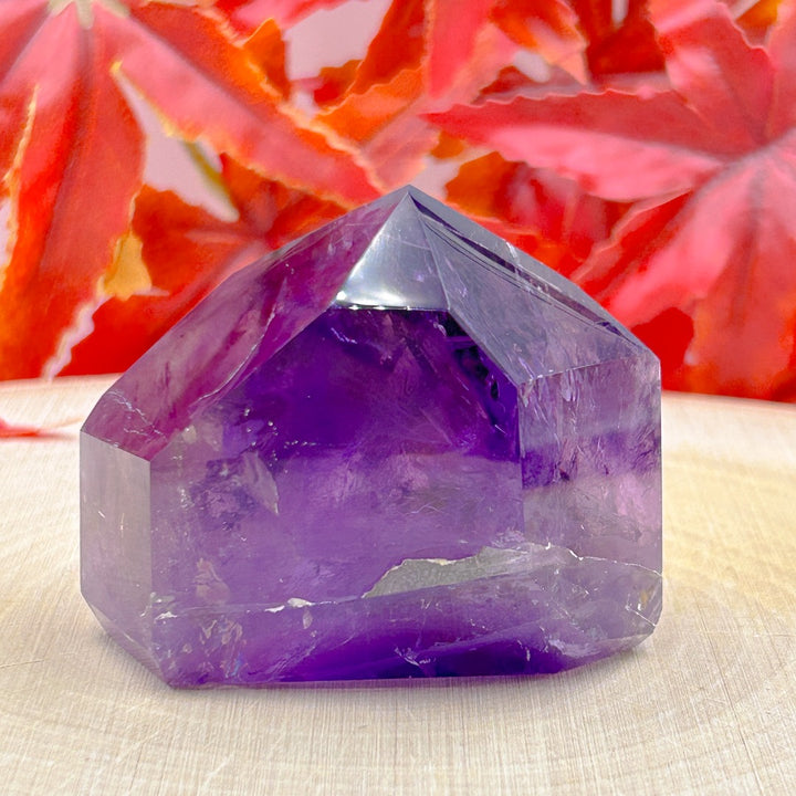 Amethyst Polished Crystal Cut Crystal Piece ( 384698 )