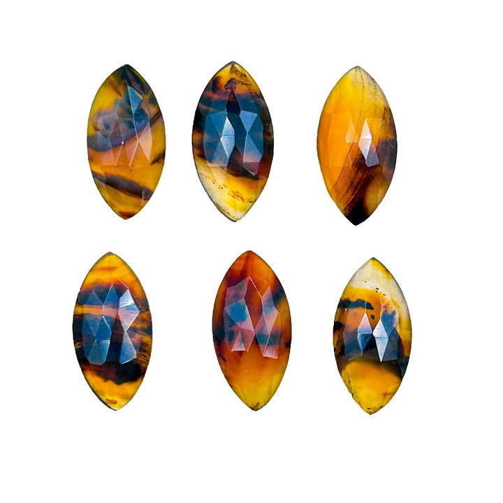 Montana Agate Rose Cut Cabochons  (418744 )