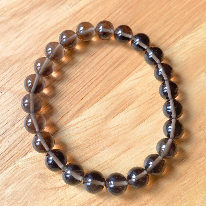 Colombianite Tektite 8mm Beaded Bracelet