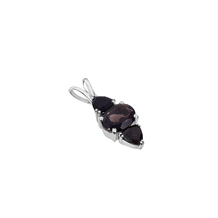 Cintamani Trillion Sterling Silver Pendant  ( 794138 )