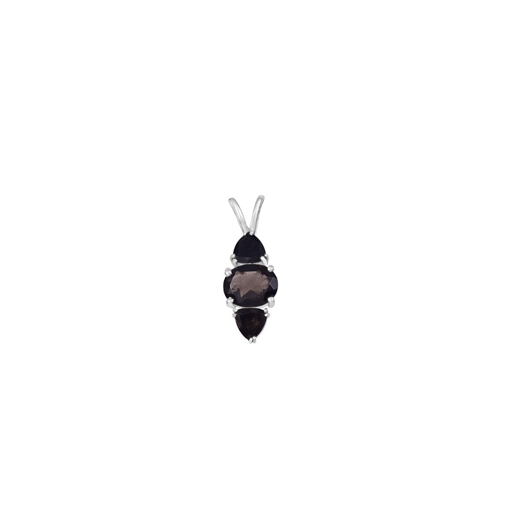 Cintamani Trillion Sterling Silver Pendant  ( 794138 )