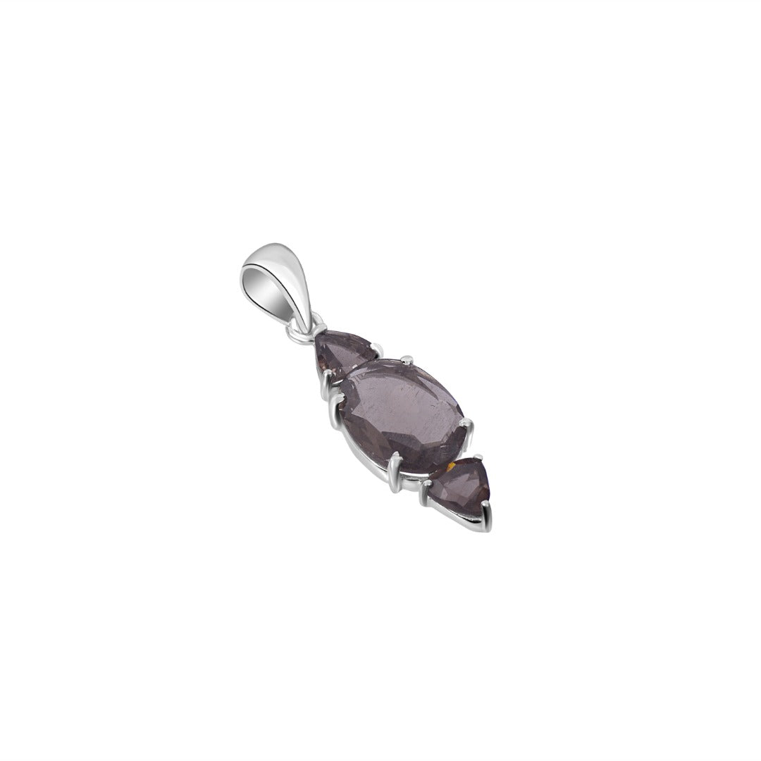 Cintamani Oval Sterling Silver Pendant ( DSCO498 )