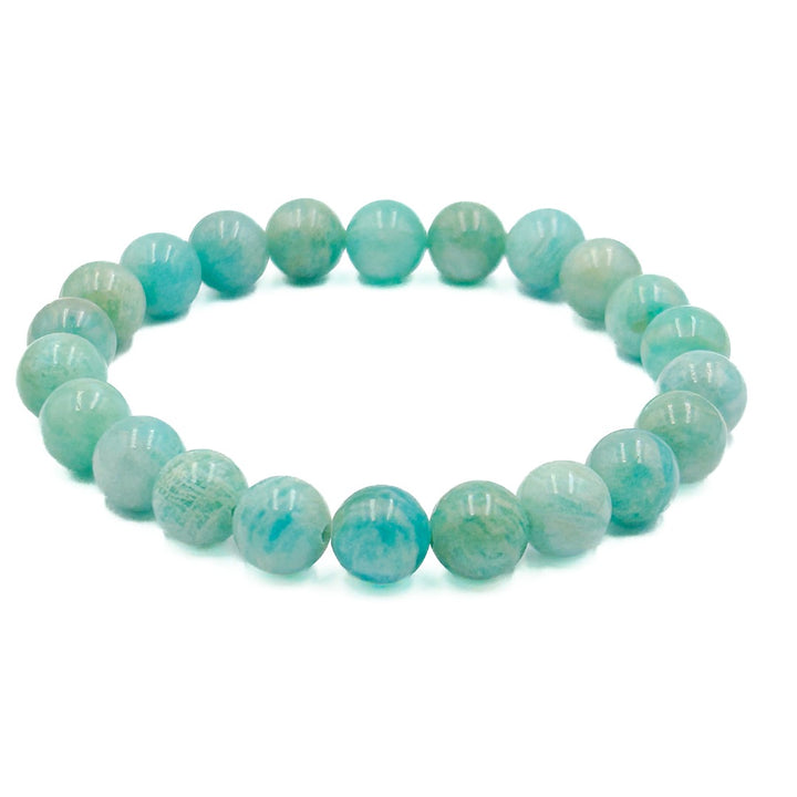 Amazonite 8mm Beaded Healing Bracelet  ( 990085 )