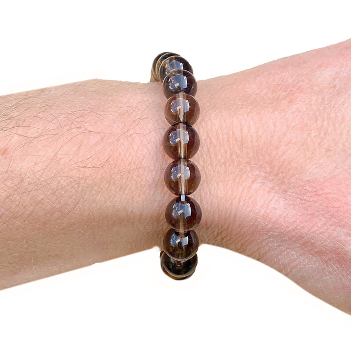 Smoky Quartz 8mm Beaded Healing Bracelet  ( 275269 )