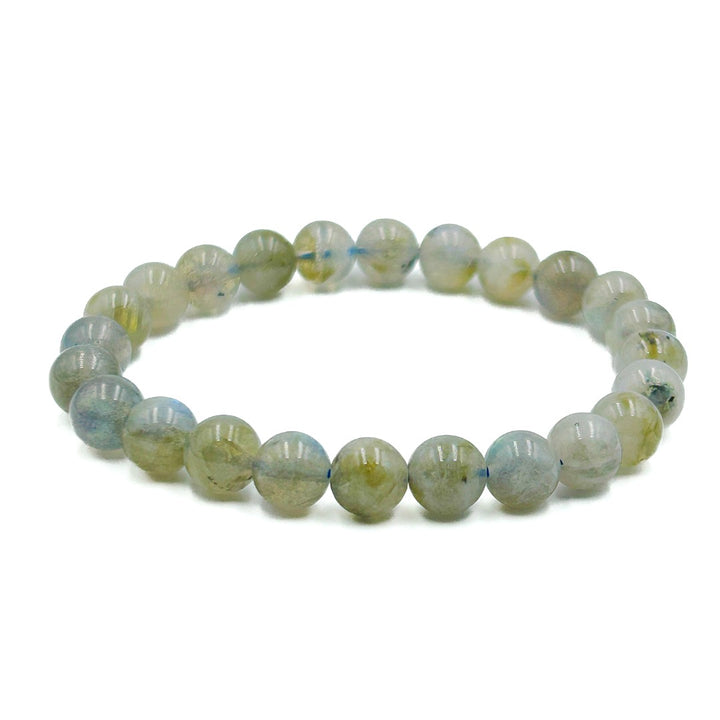 Labradorite 8mm Beaded Healing Bracelet  ( 211418 )