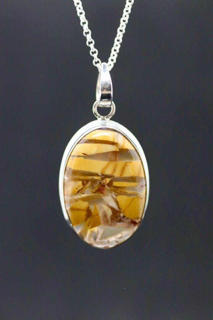 Peanut Jasper Sterling Silver Pendant~ ( 945789)