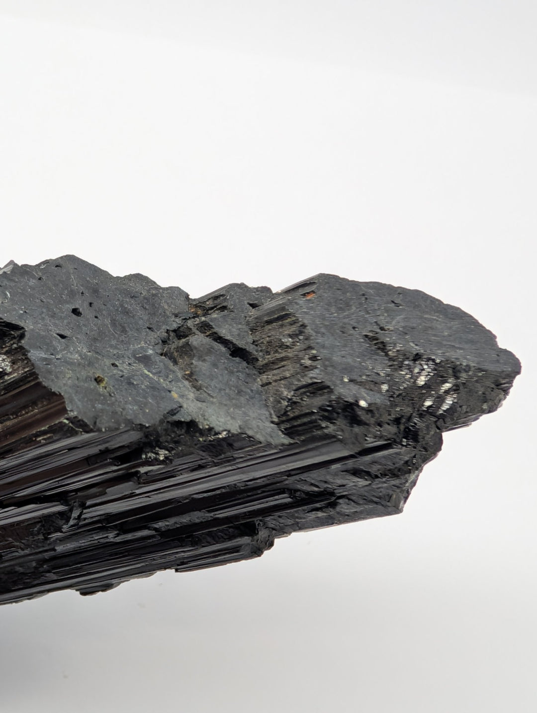 Black Tourmaline Specimen 144g Large Raw Columnar Crystal