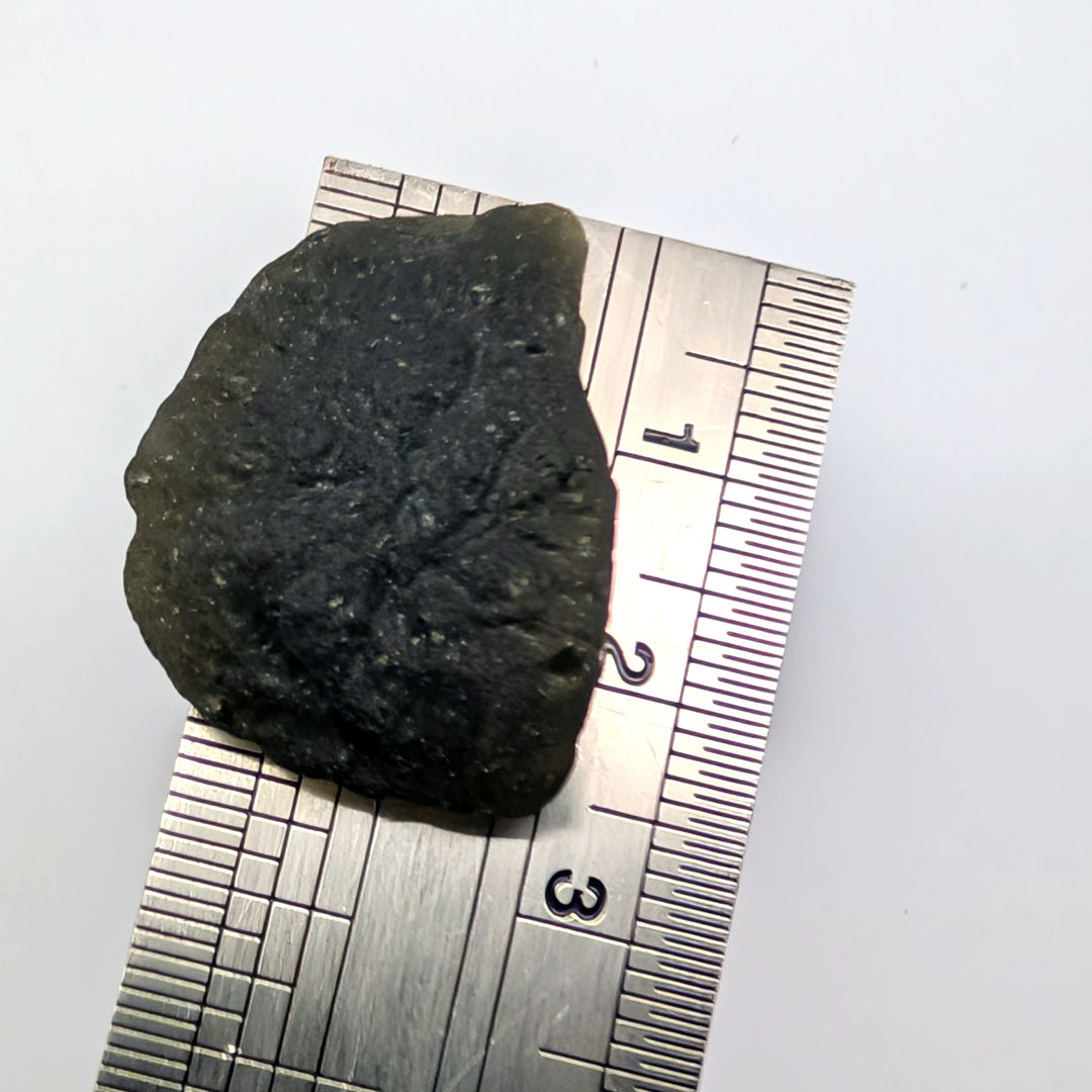 Moldavite Tektite Specimen 6.1g Raw Deep Green Tektite
