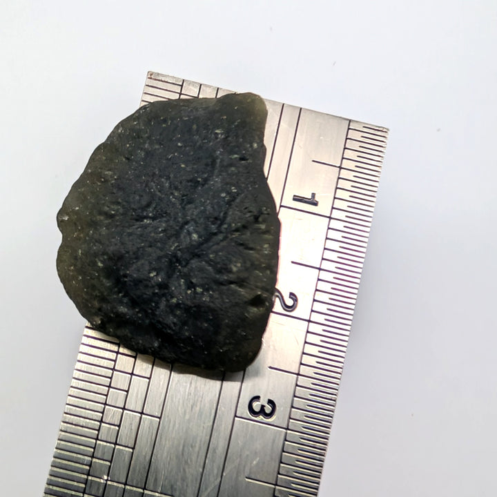 Moldavite Tektite Specimen 6.1g Raw Deep Green Tektite