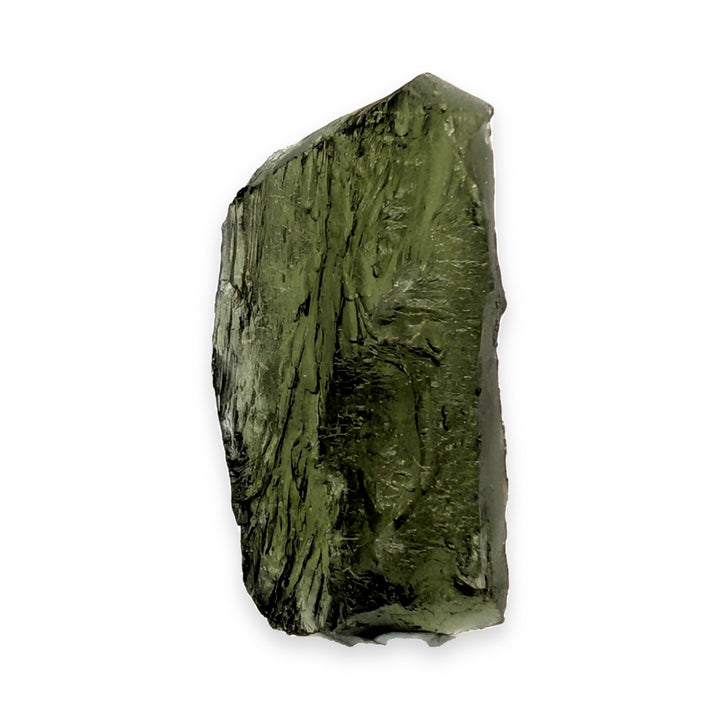 Moldavite Tektite Specimen 4.0g Raw Etched Elongated Czech Glass