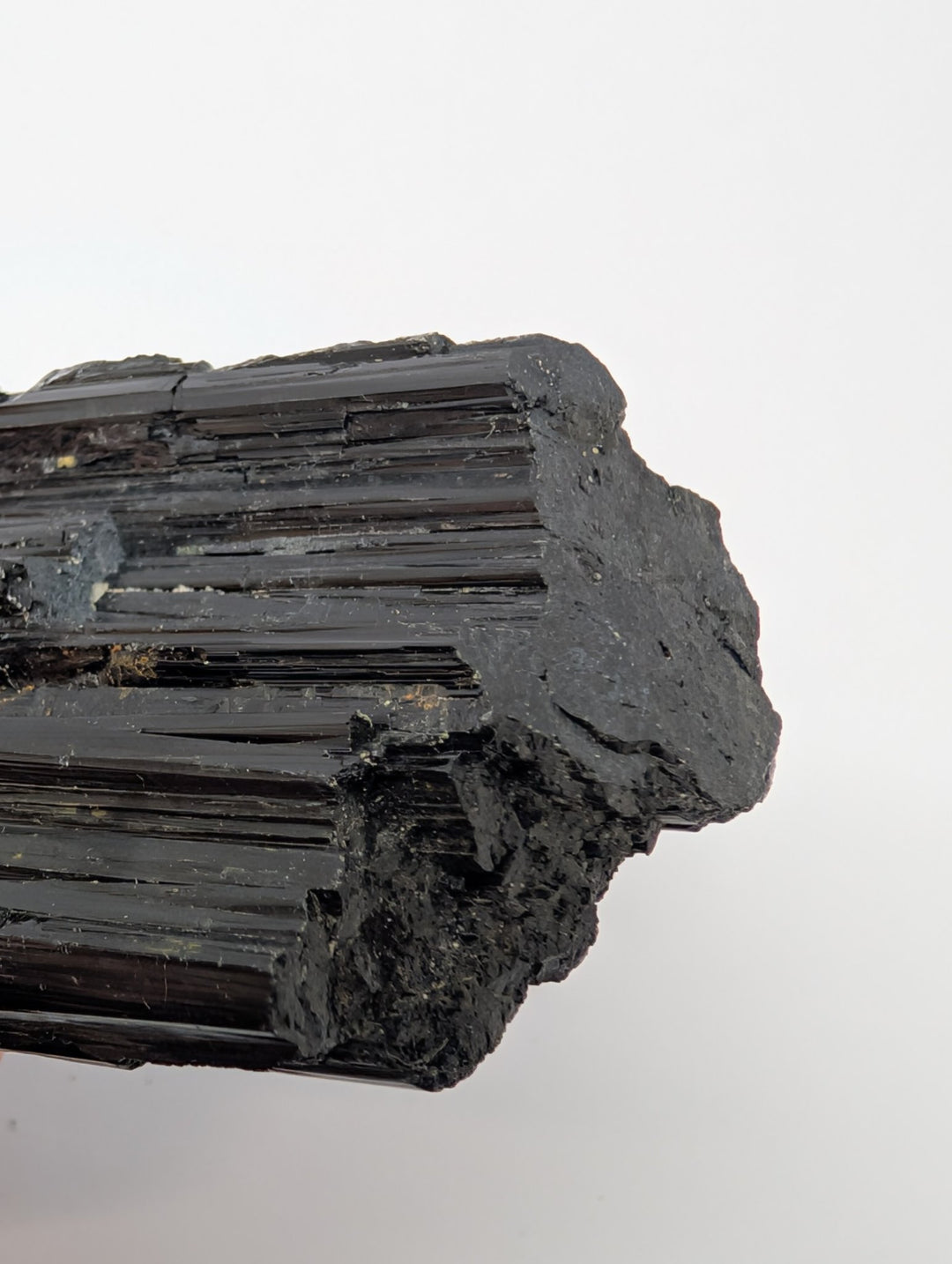 Black Tourmaline Specimen 144g Large Raw Columnar Crystal