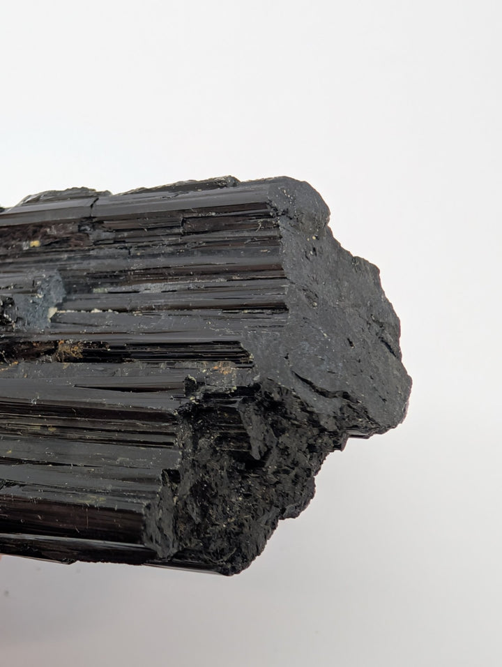 Black Tourmaline Specimen 144g Large Raw Columnar Crystal
