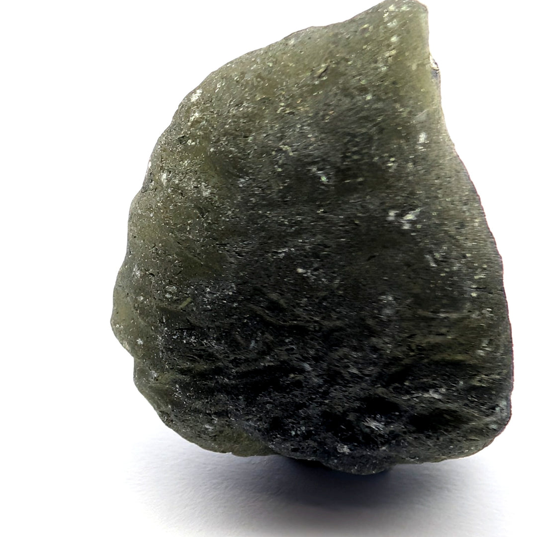 Moldavite Tektite Specimen 6.1g Raw Deep Green Tektite