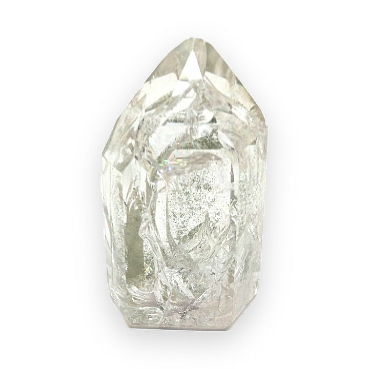 Clear Quartz Rainbow Point 53g Brazilian Polished Crystal Specimen