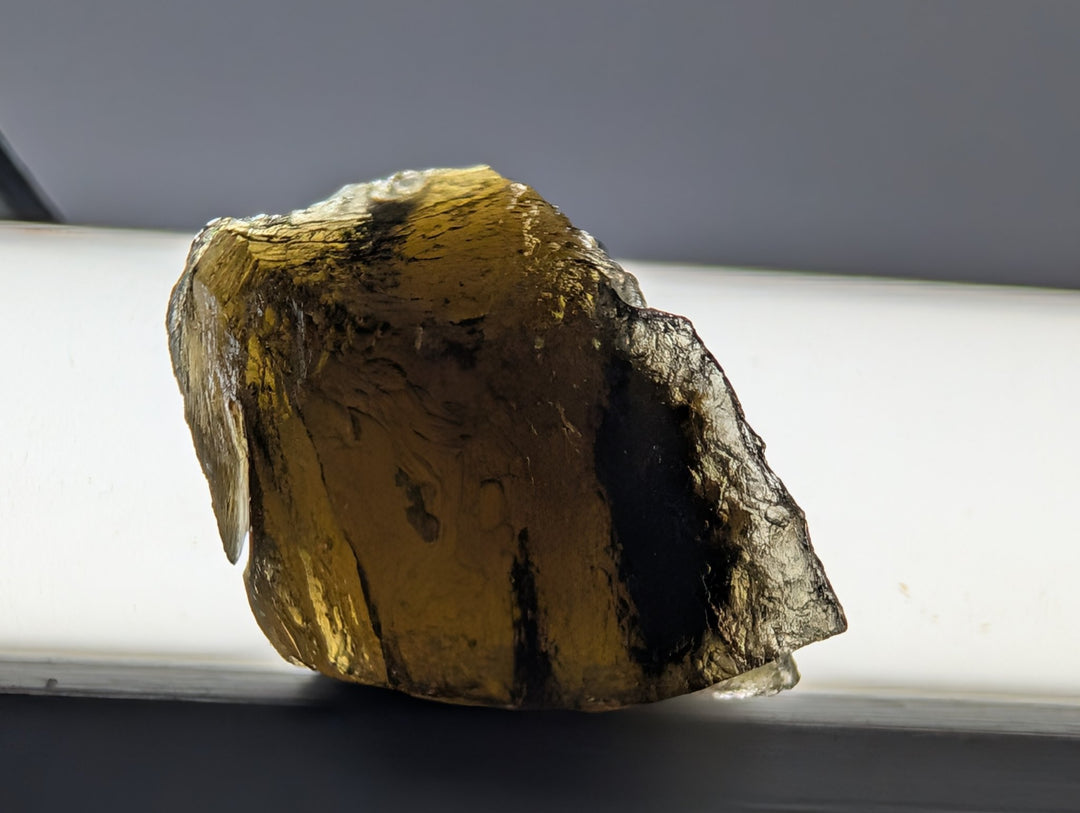 Moldavite Tektite Specimen 2.2g Raw Textured Czech Glass