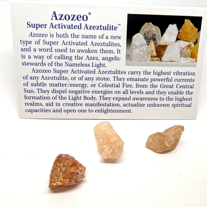 Azozeo Super Activated Azeztulite Specimen 2g Raw Crystal