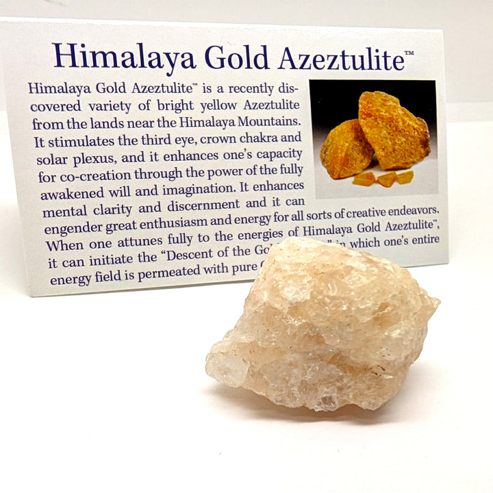 Himalaya Gold Azeztulite Specimen 21g Raw Quartz