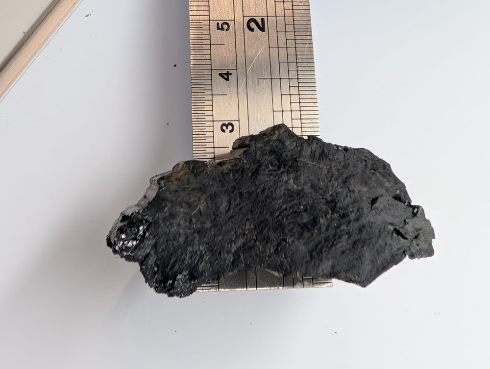 Black Tourmaline Specimen 50g Raw Striated Crystal Schorl