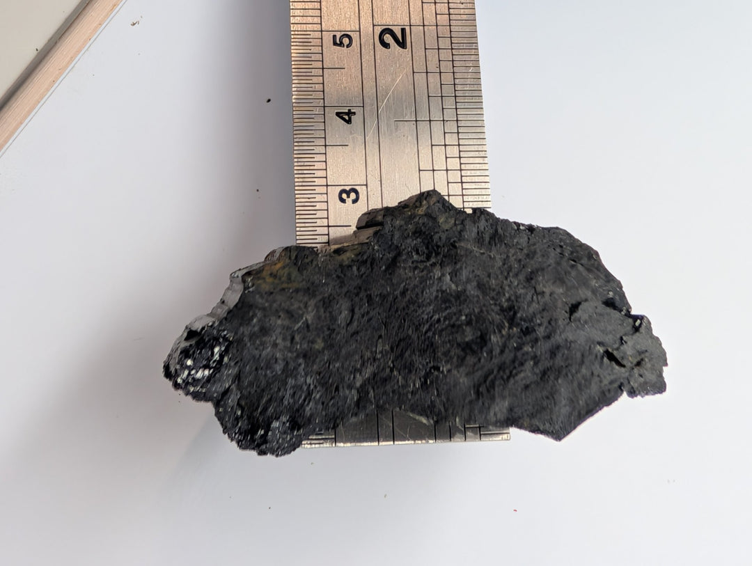 Black Tourmaline Specimen 50g Raw Striated Crystal Schorl