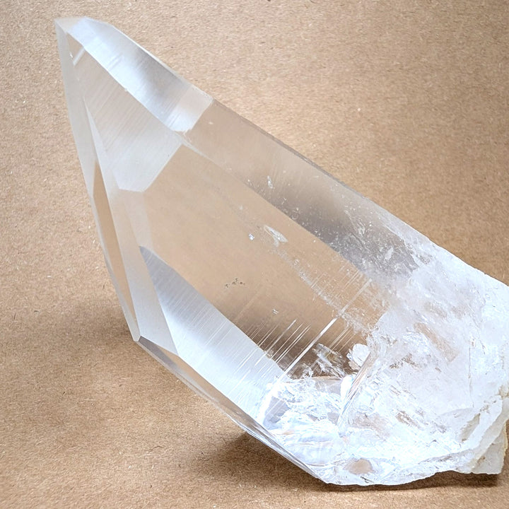 Satyaloka Clear Azeztulite Point 293g High Clarity Quartz Wand