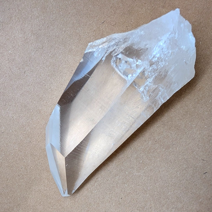 Satyaloka Clear Azeztulite Point 293g High Clarity Quartz Wand