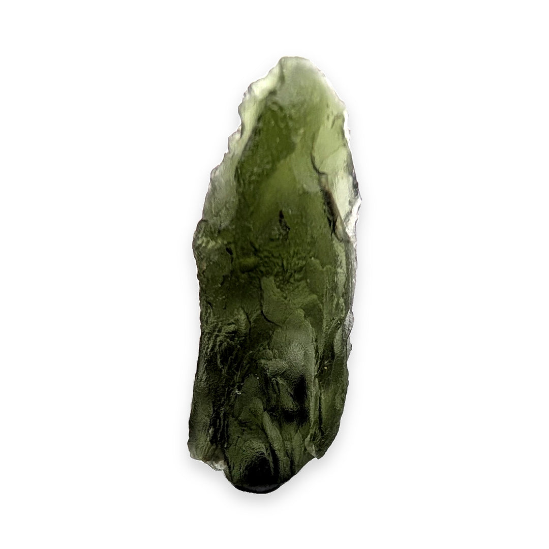 Moldavite Tektite Specimen 6.0g Raw Elongated Czech Glass