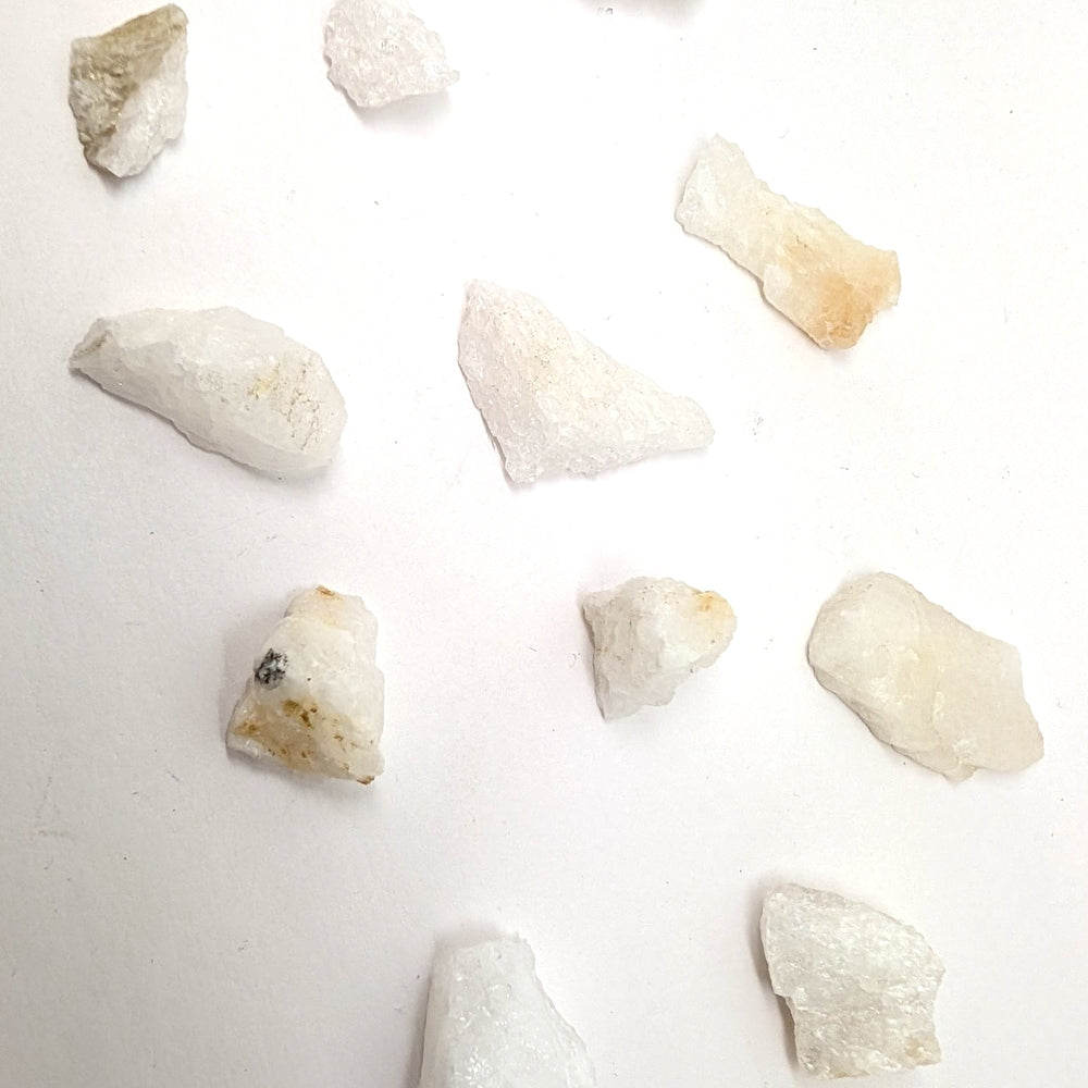White Azeztulite Raw Crystal Specimen High Frequency Quartz