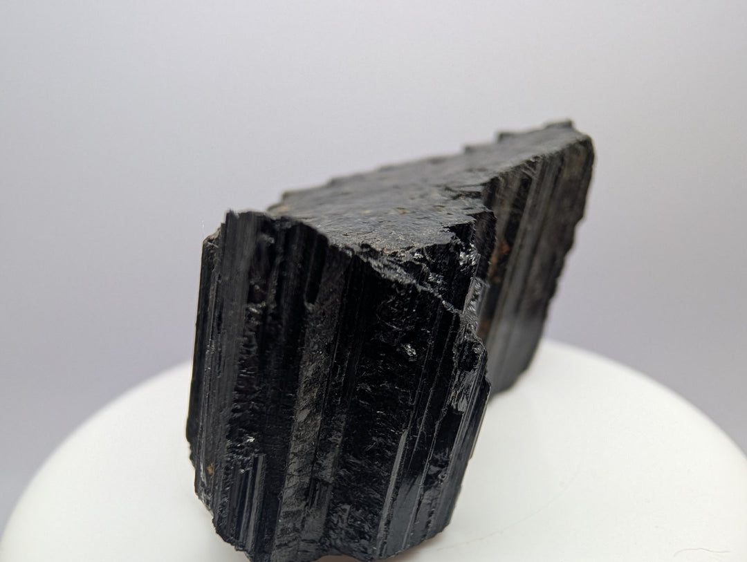 Black Tourmaline Specimen 50g Raw Striated Crystal Schorl