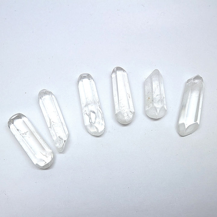 Satyaloka Clear Quartz Double Terminated Point 6-8g AAA Specimen