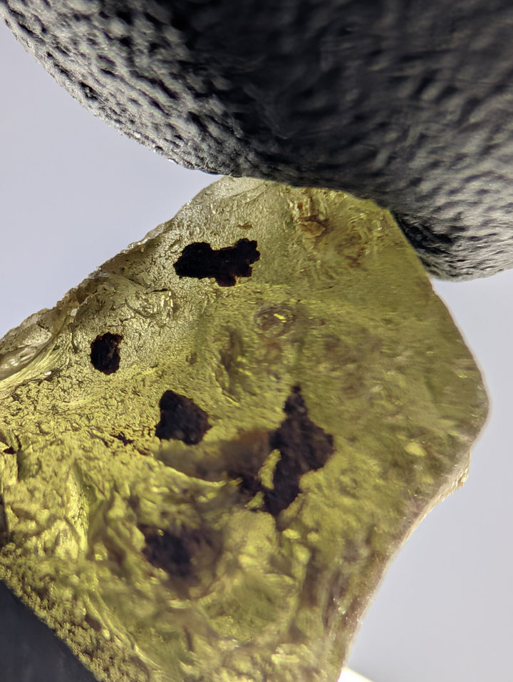 Moldavite Tektite Specimen 2.7g Raw Textured Czech Glass