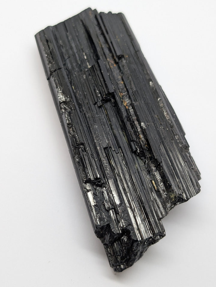 Black Tourmaline Specimen 144g Large Raw Columnar Crystal