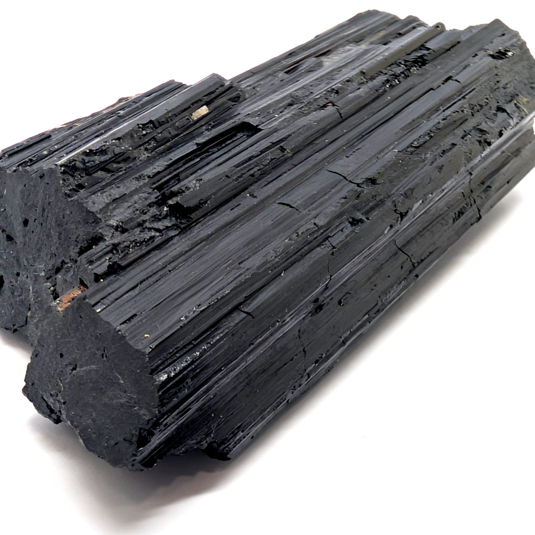 Black Tourmaline Specimen 144g Large Raw Columnar Crystal