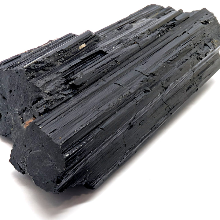 Black Tourmaline Specimen 144g Large Raw Columnar Crystal