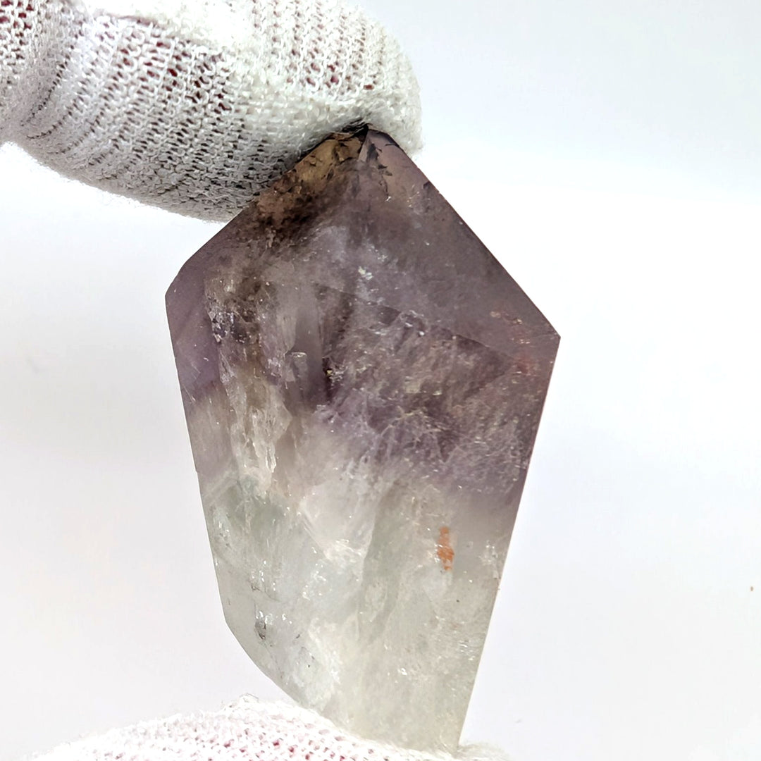 Amethyst Root Crystal Point 19.2g Polished Chevron Quartz Specimen