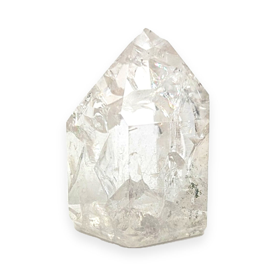 Clear Quartz Rainbow Point 56g Brazilian Polished Crystal Specimen