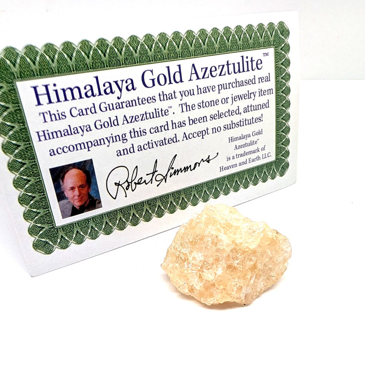 Himalaya Gold Azeztulite Specimen 12.9g Raw Quartz